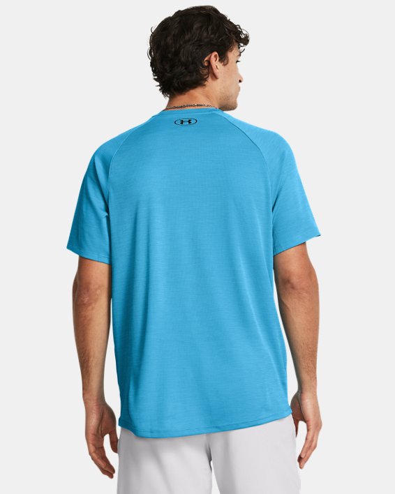 Męska koszulka z krótkimi rękawami UA Tech™ Textured, Blue, pdpMainDesktop image number 1